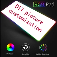 Custom  or RGB LED Illuminate Mouse Pad Company LOGO Photo Advertising Games Large Size Keyboard Cute Mouse Mat коврик для мыши