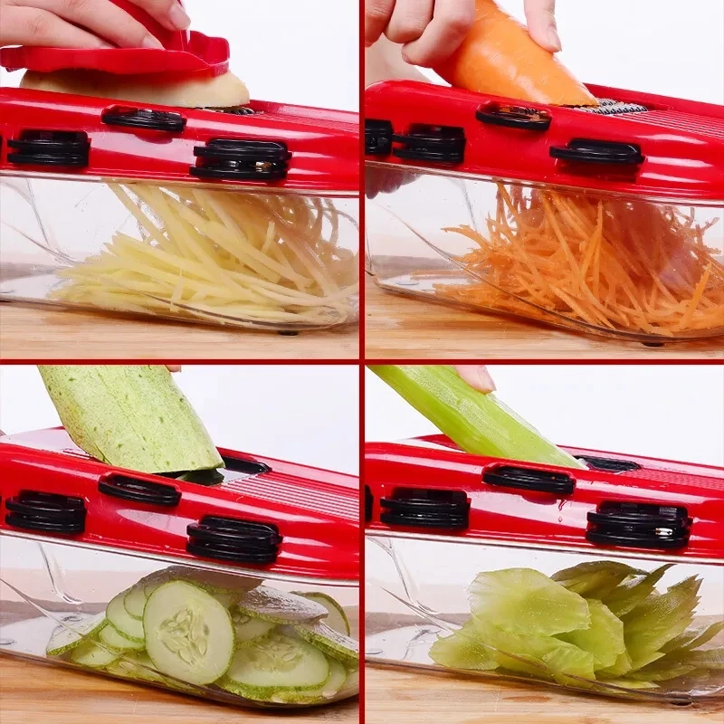 

Potato Shredder Kitchen Supplies Multi-function Vegetable Cutter Potato Slices Shred Household Gadgets Vegetable Slicer Lemon