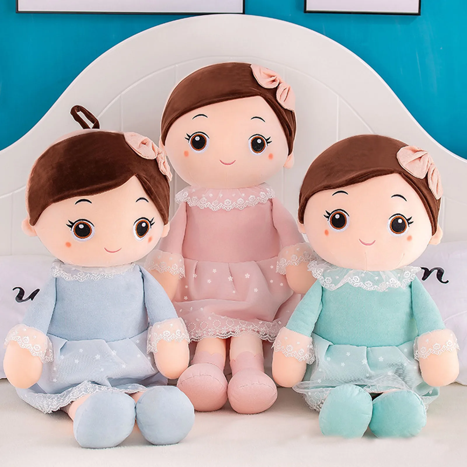 14 Inch Fashion Girl Doll Handmade Rag Dolls For Home Decoration And Interior Design Gift Toy Plush Toys Series Soft Child | Дом и сад