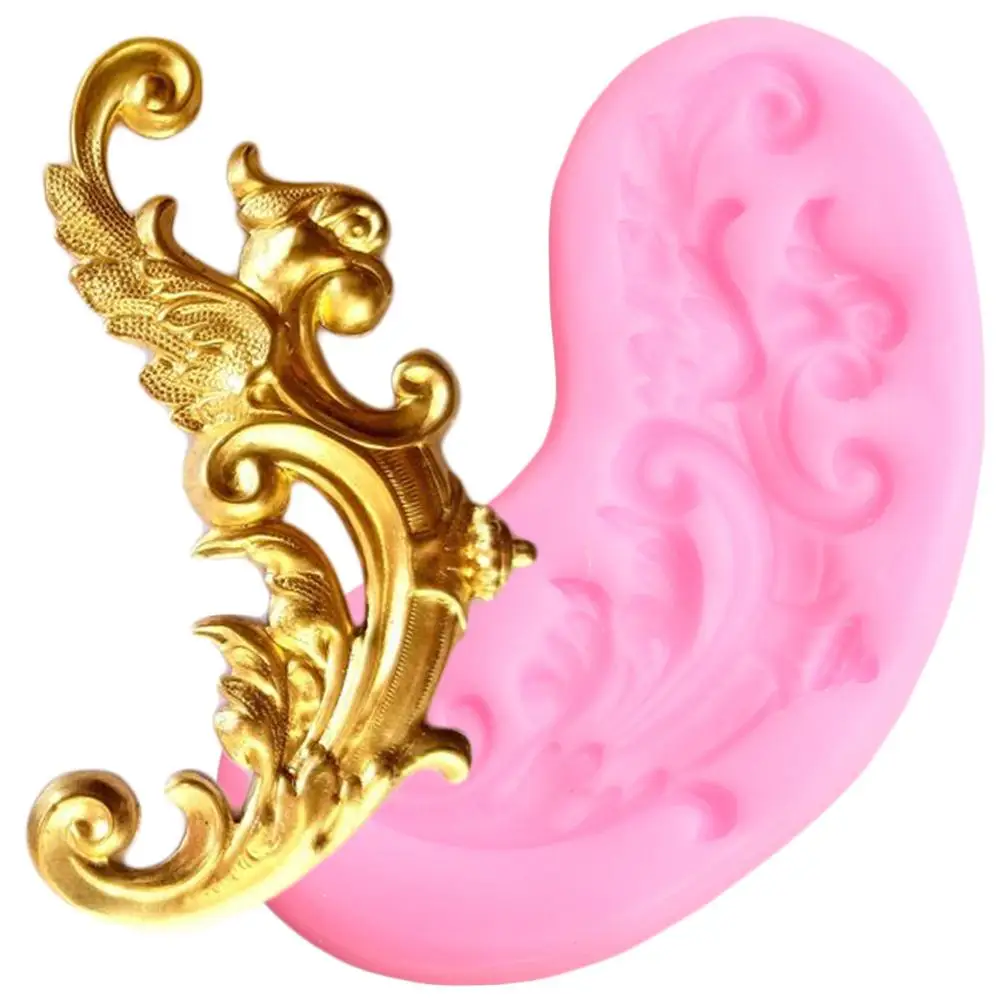 

DIY украшения свадебного торта прокрутки рельефа границы силиконовые формы листья помадка для кекса Торт Шоколад для выпечки кондитерские ф...