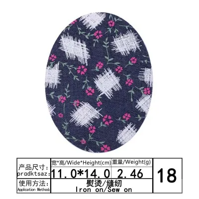 1pc Elbow Patches Clothes DIY Jeans Iron On Denim Patch Repair Pants Knee Apparel Fabric Sewing Accessory for man Jeans Parches - Цвет: N
