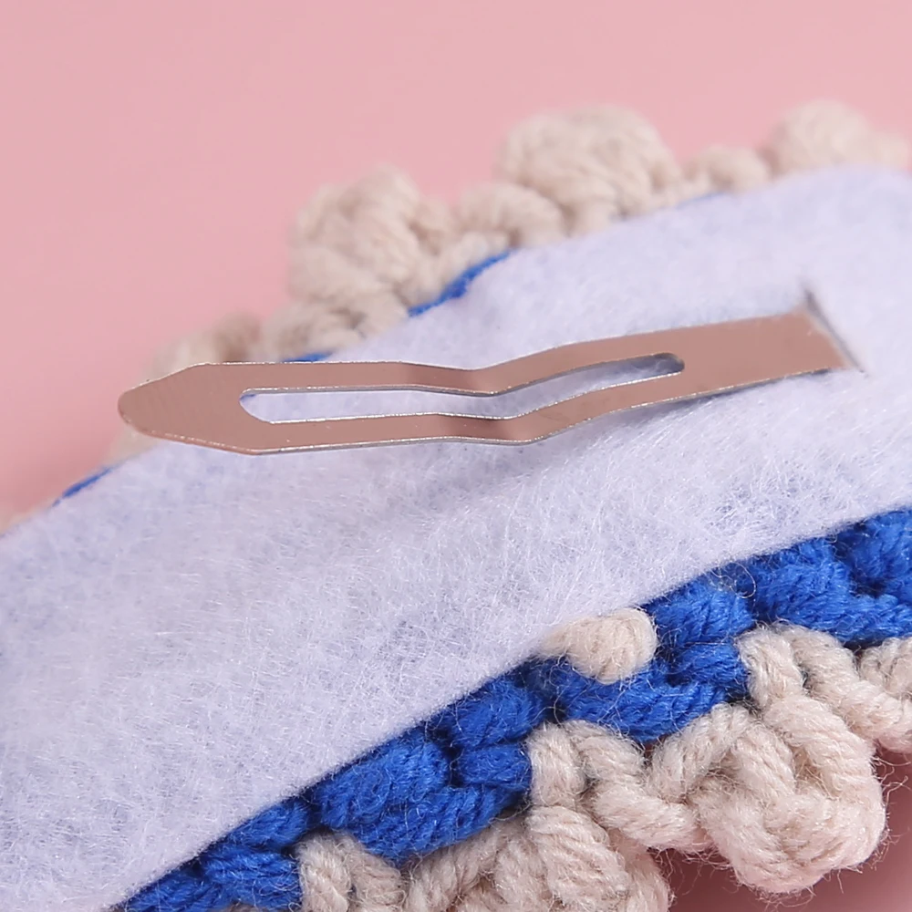 Pinza de pelo con bordado de flores para beb&eacute;, horquillas para reci&eacute;n nacido, pasadores BB para mujer, pinzas a presi&oacute;n, accesorios para el cabello para beb&eacute;-3