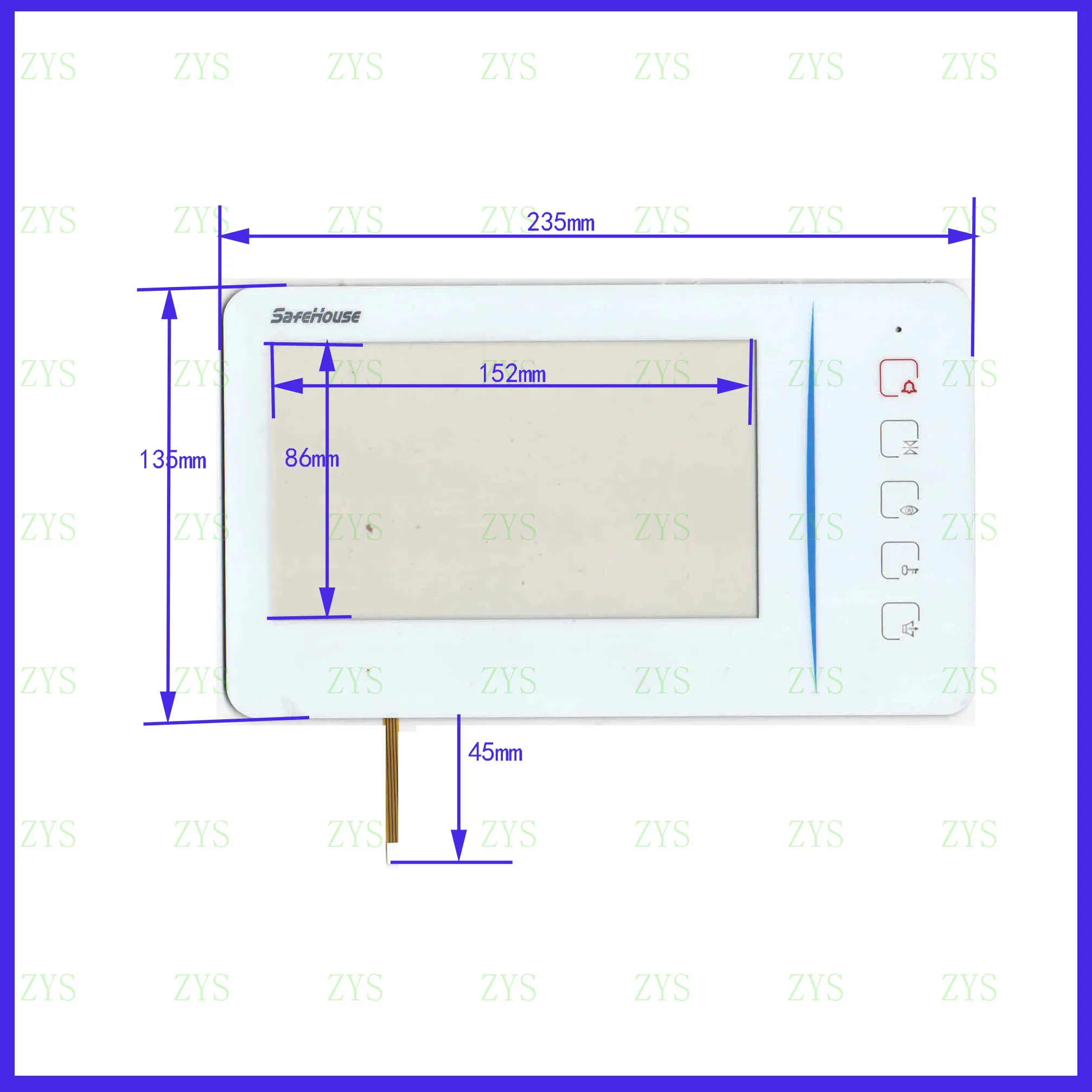 ZhiYuSun XWT568 235  * 135    NEW7inch 4 line  CarDVD   235*135   XWT 568