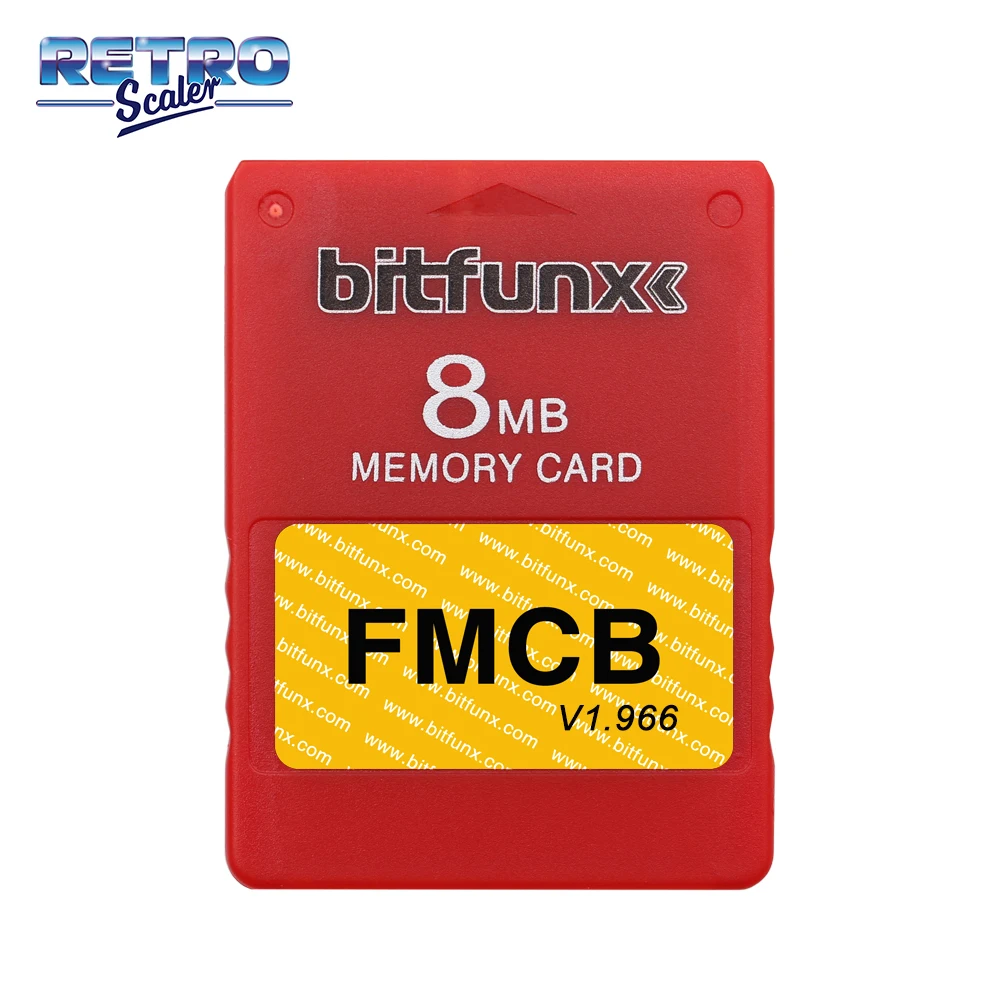 Цветной FMCB Бесплатный McBoot v1.966 8 Мб карта памяти цветов для консоли PS2|Картриджи| |
