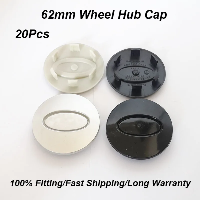 

20pcs For Range Discovery Freelander Evoque 62mm 6.2cm Dust-proof Wheel Center Cap Covers Rim Hub Auto Accessorie