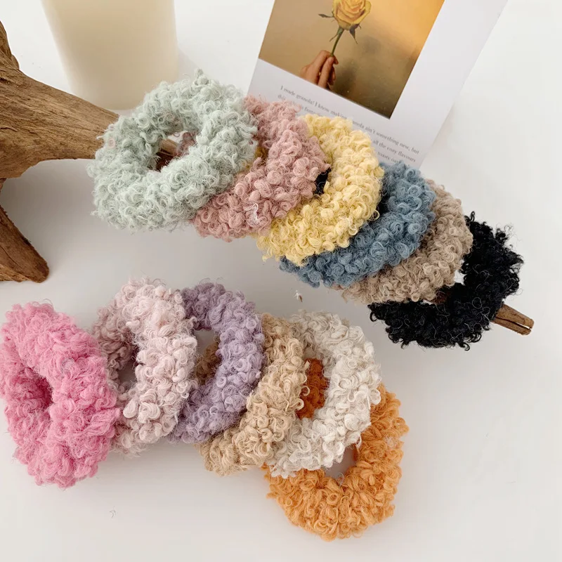Ruoshui женские шикарные резинки для волос с помпоном девочек резинка модные