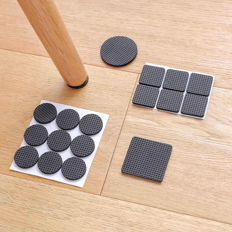 48Pcs Self Adhesive Furniture Leg Feet Rug Felt Pads Non-slip Mat Table Chair Silicone Protective Sleeve Component | Мебель