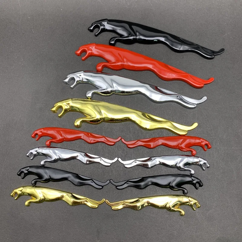 Автомобильный Стайлинг леопардовые тела Стикеры Металлическая Задняя Крышка