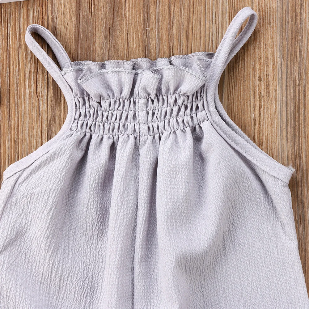 2019 новая весенняя Милая одежда для маленьких девочек комбинезон на лямках