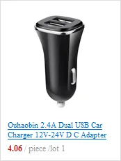Ouhaobin 2.1A быстрое зарядное устройство двойной USB Автомобильное зарядное устройство ЖК-дисплей 12-24 в прикуриватель для телефонов для планшетов
