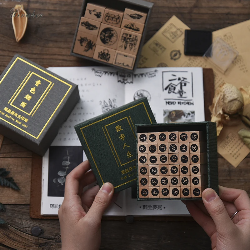 Винтажное растение английская Геометрическая отделка отметка для скрапбукинга