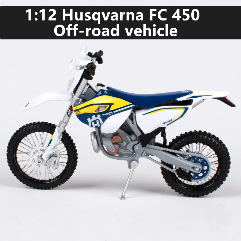 Husqvarna FC 450 Maisto 1:12 Yamaha 450F моделирование сплав Мотокросс серии авторизованный модель мотоцикла игрушечный автомобиль - Цвет: Husqvarna FC 450