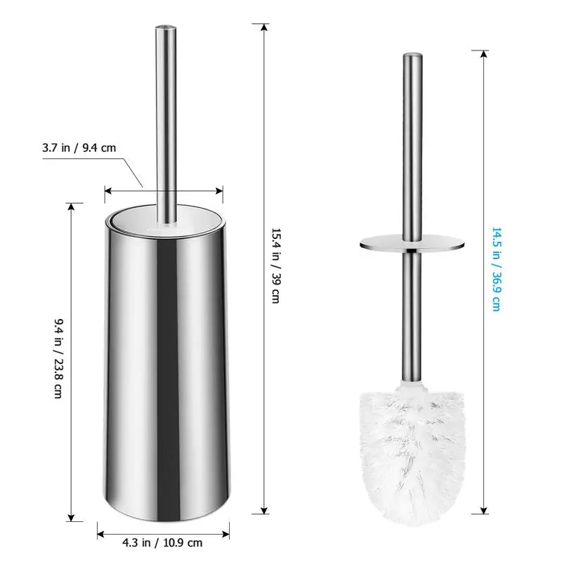 Набор кистей и держателей для унитаза HOMEMAXS компактный набор из нержавеющей стали
