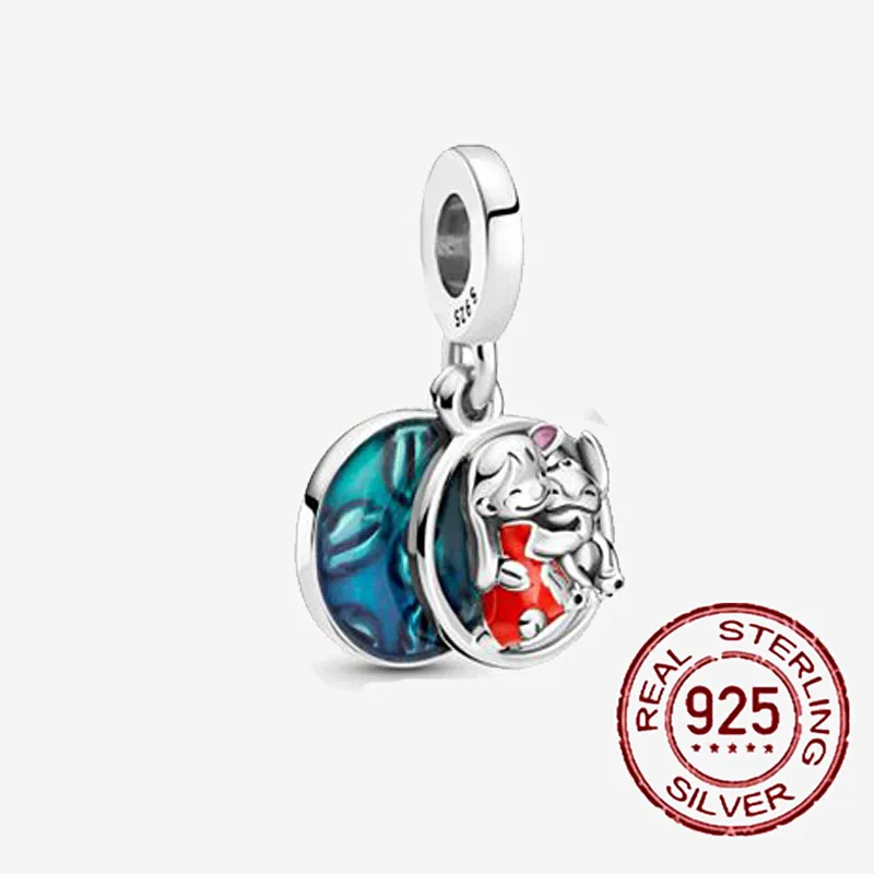 

Серебряные подвески, искусственные серебряные Волшебные бусины-подвески в виде единорога, подходят для браслета Пандоры, Оригинальные Сер...