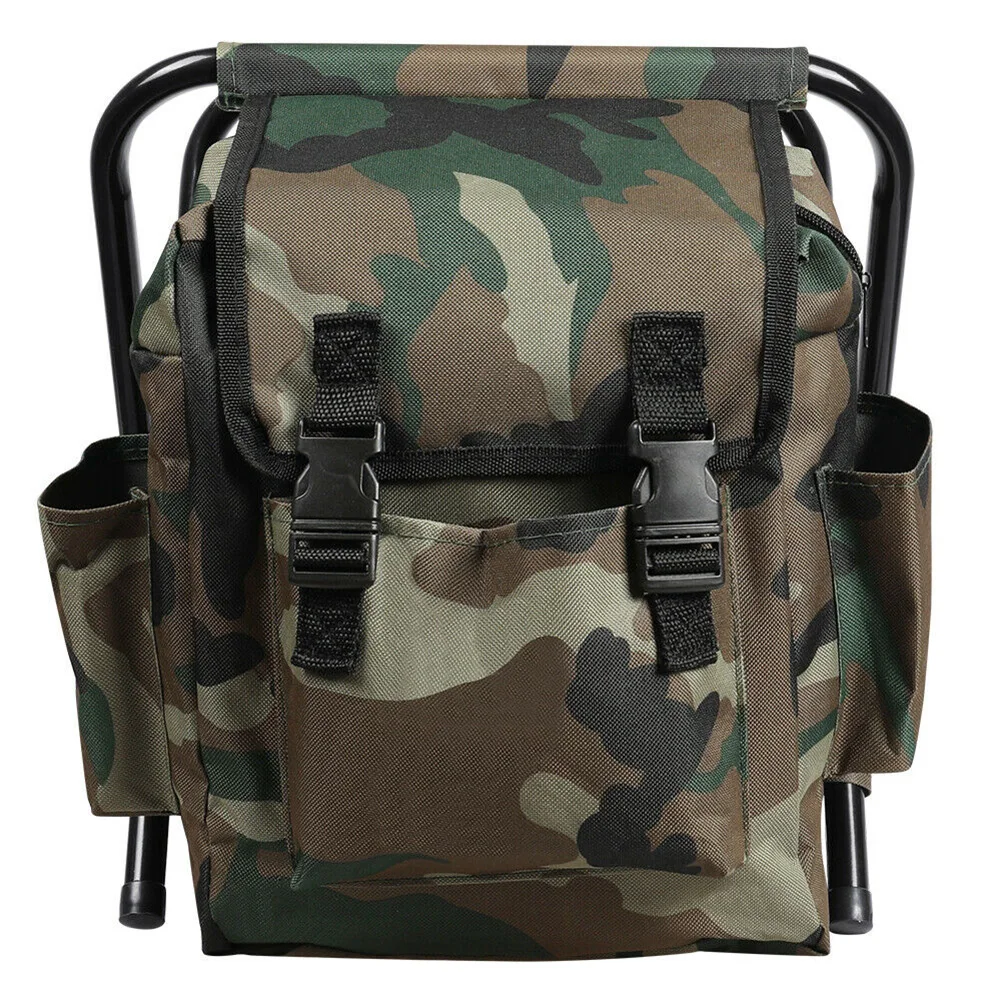 Многофункциональный портативный складной стул камуфляжный рюкзак кемпинг