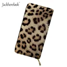 Jackherelook, роскошный женский кошелек с леопардовым принтом, из искусственной кожи, с отделением для монет, с тигромкошелек с жирафом, портативный клатч, чехол для ID держатель для карт