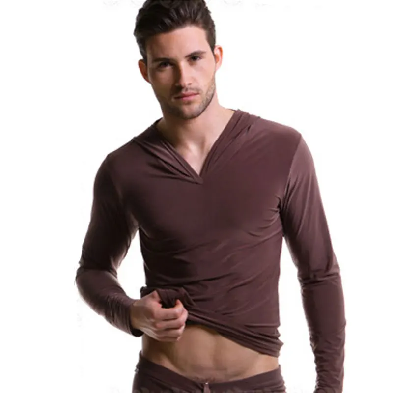 Пижама Мужская гладкая дышащая с капюшоном|casual wear|men hoodhooded men |