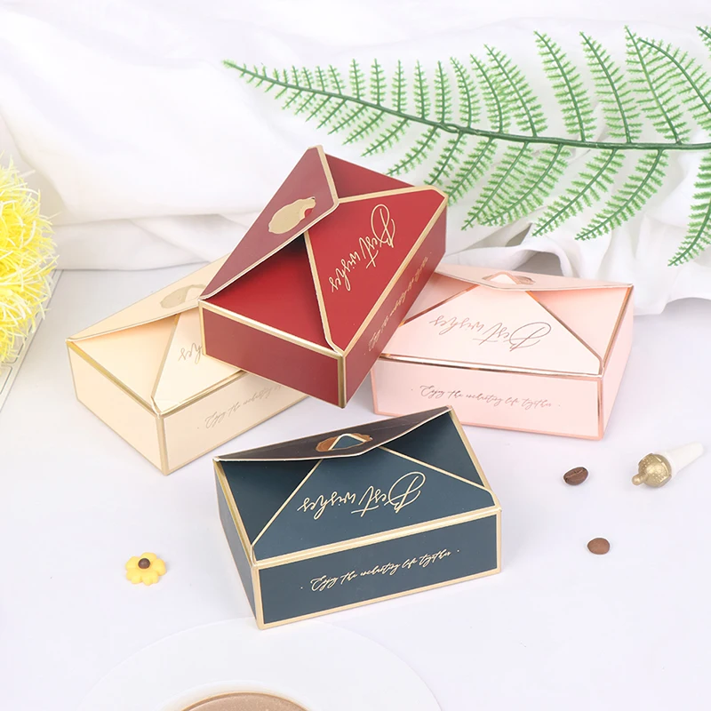 

5 Pcs Gift Box Packaging Envelope Shape Wedding Gift Candy Box Decoration