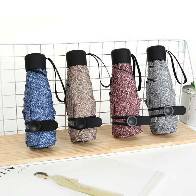 Новый портативный мужской зонт мини Карманный Зонт с медведем УФ Защита от Дождя