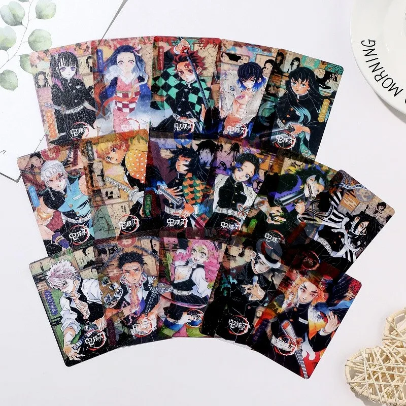 

16pcs/lot Demon Slayer Kamado Tanjirou Nezuko Agatsuma Zenitsu Toys Hobbies Hobby Collectible Game Collection Anime Cards