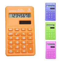 candy color 8 digits pocket mini electronic calculator students office supplies