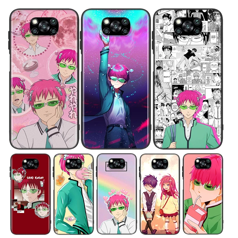 

The Disastrous Life Of Saiki K For Xiaomi Poco X3 NFC M2 X2 F2 C3 M3 Pocophone F1 Pro Mi Play Mix 3 A2 A1 6 5 lite Phone Case