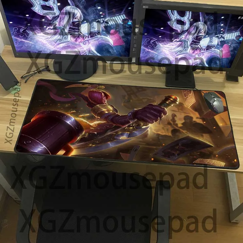 Большой игровой коврик для мыши XGZ с аниме ассасин покер на заказ компьютерный