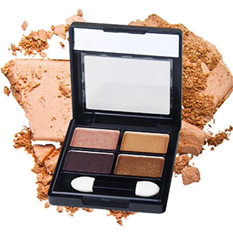 

Waterproof Long Lasting Pigment Shimmer Glitter Eyeshadow Eyeshadow Palette Makeup Natural Cosmetics 4 Colors