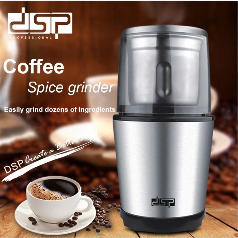 

220V Mini Household Electric Coffee Grinder Stainless Steel Inner Portable Multifunctional Grains Spice Dry Grinder