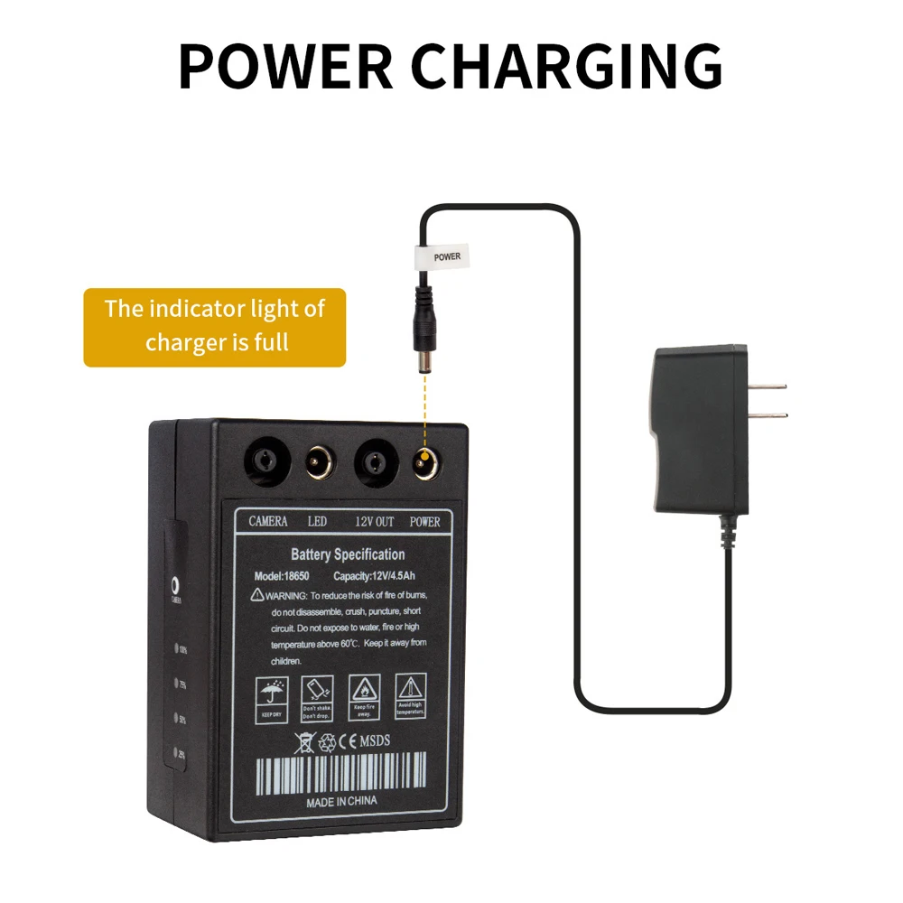 Скидка Сменная литиевая батарея 12 В 4500 мАч для подводной рыболовной камеры