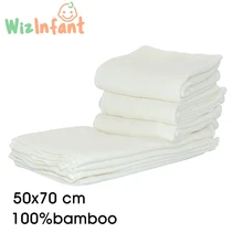 (10pcs/Lot)WizInfant Baby Muslin Squares Cloth 100% bamboo Reusable Nappy Bibs Wipes Burp Cloth Nappy Liners Baby Feeding Wipe