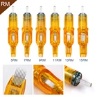 Картридж одноразовый полуперманентный для тату-машинки, игла 7RM9RM11RM13RM15RM, принадлежности для тату-машинки, 10 шт.
