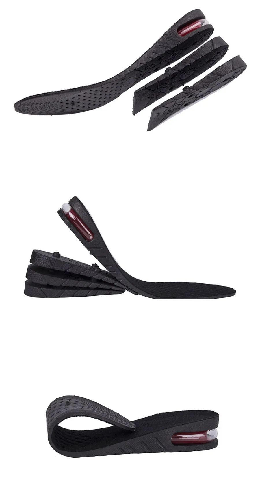 3-9cm Height Increase Insole Cushion Height Lift Adjustable Cut Shoe Heel Insert Taller Women Men Unisex Quality Foot Pads