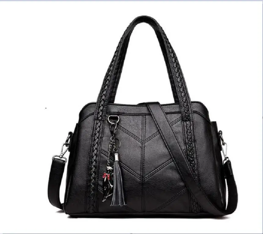 

Women Casual Tote Bags 2020 Female Handbag Large Big Shoulder Bag for Women Tote Ladies Vintage Leather Crossbody Bag