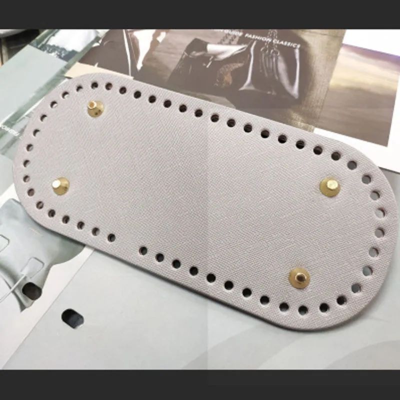 Нижняя часть кожаной сумки 25x12 см овальная сумка ручной работы с длинным дном