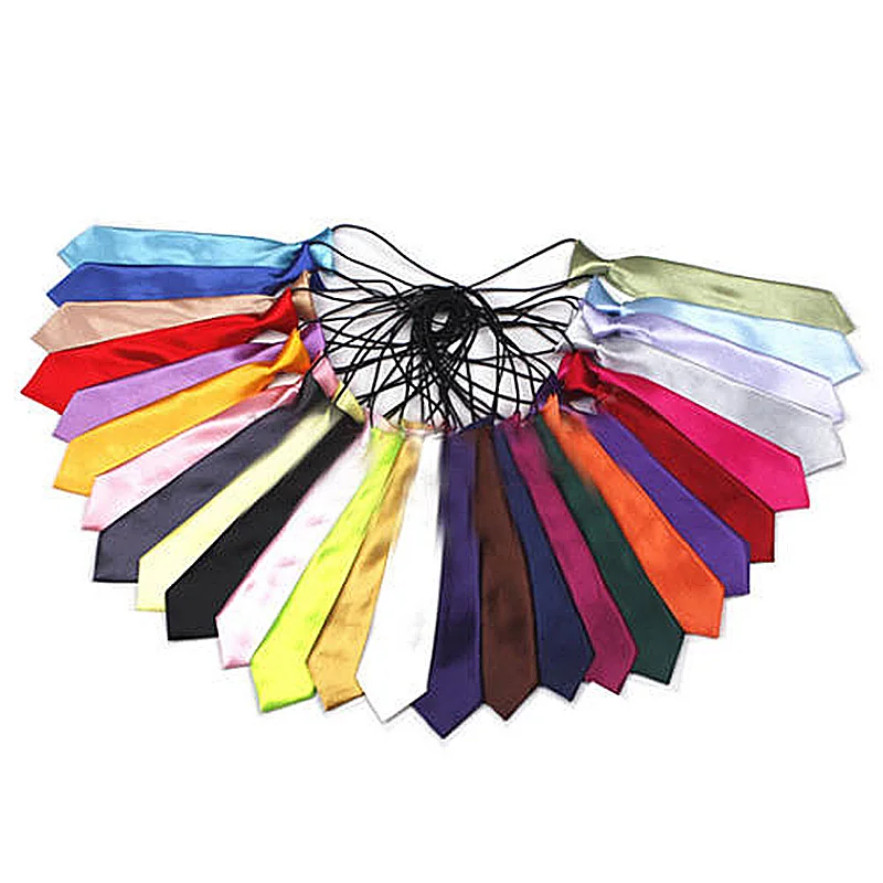 

Fashion School Boys Children Kids Baby Wedding Solid Colour Elastic Tie Necktie Boy Tie Baby Wedding Necktie Neck Tie Stain