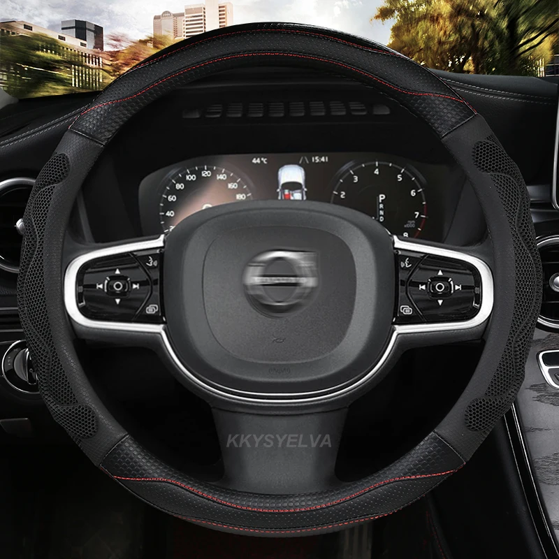 

Искусственная кожа из микрофибры, 38 см, не скользит, для Volvo S90, S80, S60, S40, автомобильные аксессуары для интерьера
