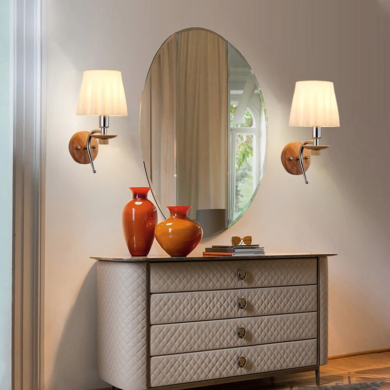 Современная американская прикроватная лампа настенная для дома спальни