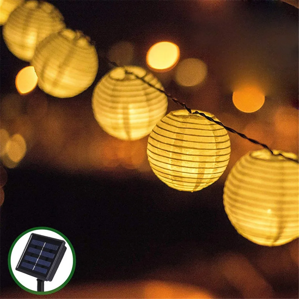 Solar Light Outdoors LED Lantern Solar Garland String Lights Solar Lamp Fairy Lights for Christmas Garden Decoration