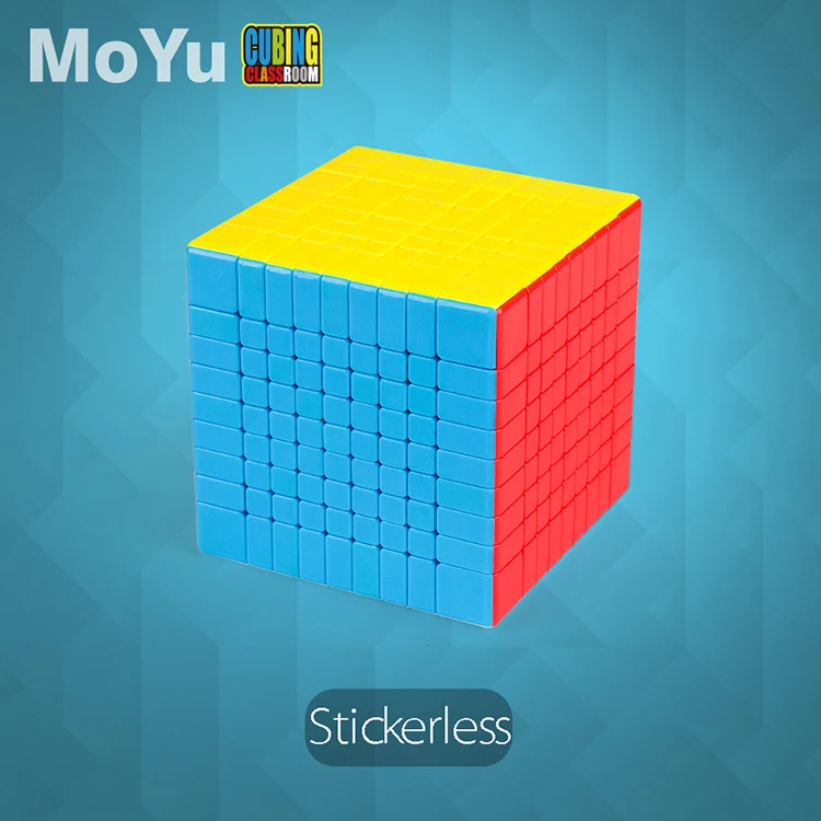 Кубики MofangJiaoshi MoYu MF9 без наклеек кубики Meilong 9x9x9 волшебные 9 слоев форма 9x9