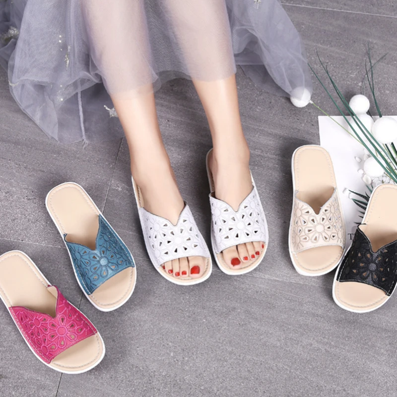 2022 New Slippers Women Shoes Summer High Quality Fashion Casual Wedges Platform Shoes Ladies Beach Shoes Plus Size Promotion