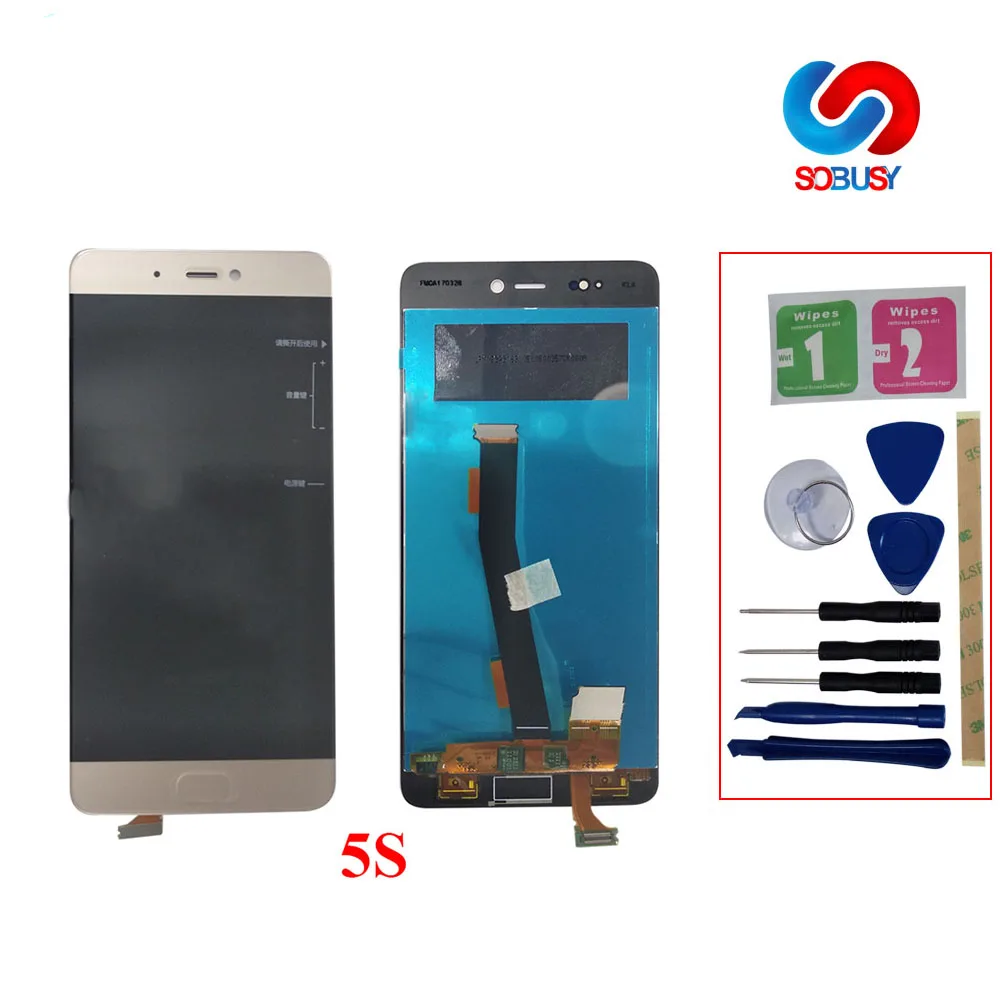 100% Test High Quality LCD Diaplay For Xiaomi Mi5S Mi 5S Touch Screen Panel Replacement Tela Digitizer | Мобильные телефоны и