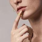 Кольцо для ногтей женское, из нержавеющей стали, с отверстиями под пальцы