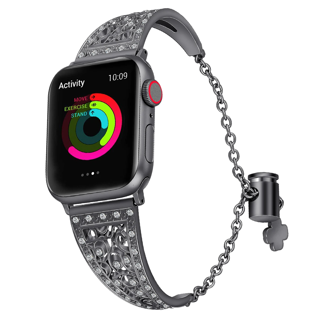 Блестящий ремешок для часов Apple Watch стразы со стразами сменный Браслет