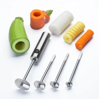 multifunctional 304 stainless steel vegetable core digging tools potato carrot cucumber core removal toosl vegetable cutter set