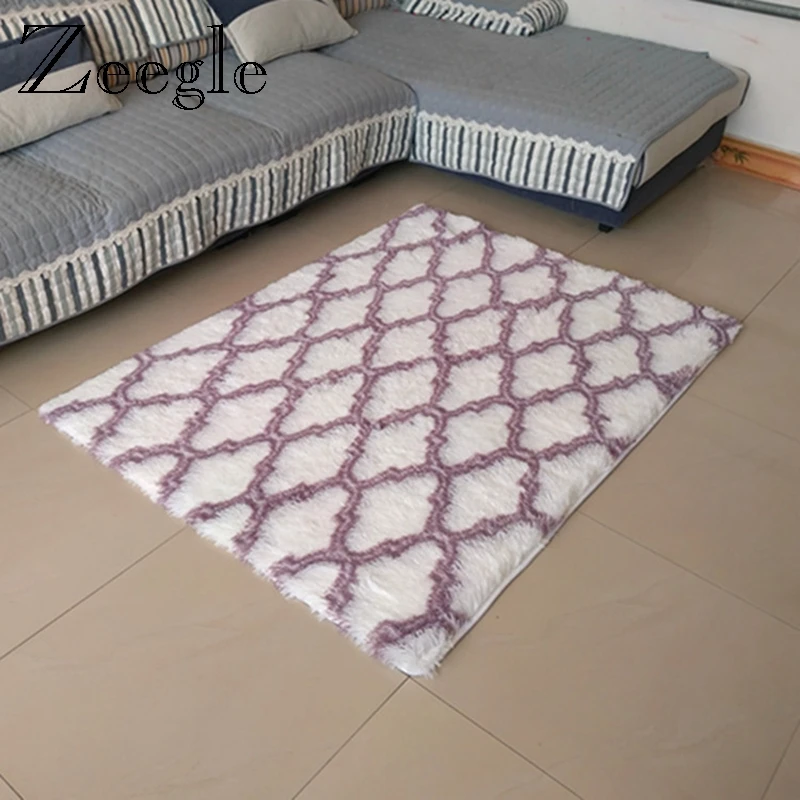 Zeegle Полоса ковер большой Размеры полиэстер напольный украшения дома коврик стол