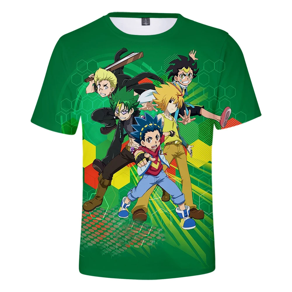 Футболка с 3D принтом Beyblade Burst Evolution для мужчин и женщин Повседневная рубашка