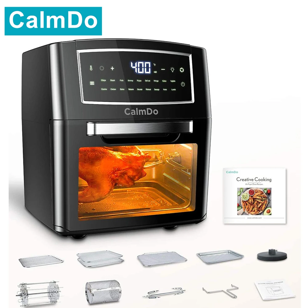 Безмасляная фритюрница CalmDo 1500 Вт 12L/12.7QT духовка для здоровья плита умная