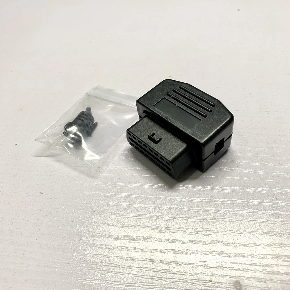 1 шт. Диагностический штекер разъем OBD2 16-pin (мама) коннектор адаптер гнездо OBD-II