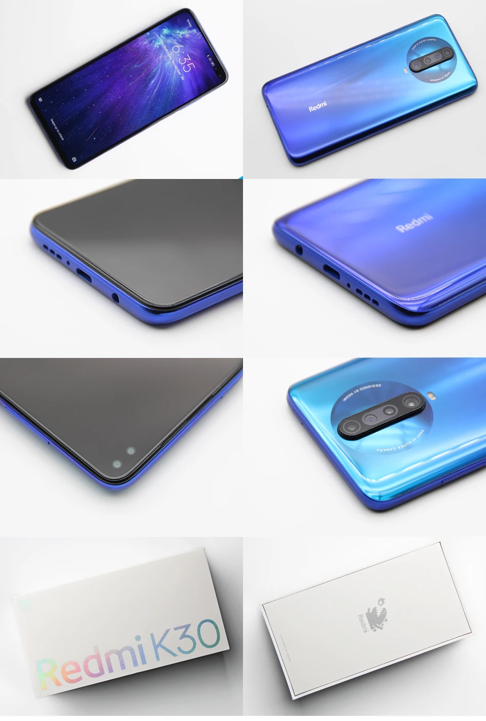 Смартфон Xiaomi Redmi K30, 6 ГБ, 64 ГБ, Восьмиядерный процессор Snapdragon 730G, 6,67 дюйма, 120 Гц, жидкий экран, 64 мп, четырехъярусная камера, 4500 мАч, 27 Вт, быстрая зарядка